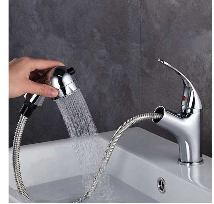 Bateria umywalkowa Kran elastyczny wyginany 3/8" Kolor srebrny