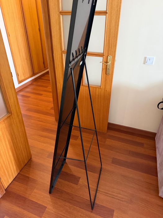 Espelho de pé, preto, 40x167 cm