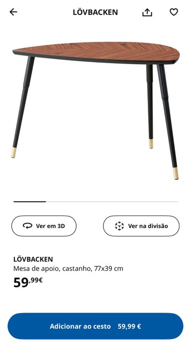 Mesa de centro Lovbacken