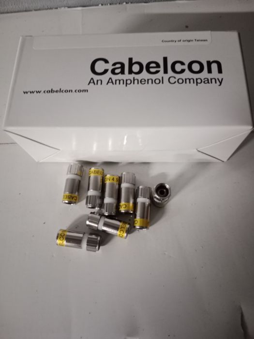 Wtyk na kabel  koncentryczny RG6, konwektor kompresyjny, CABELCON 4.9