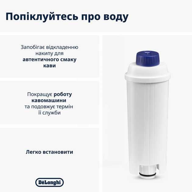Фільтр-картридж DLSC002 для кавомашин DeLonghi 5513292811