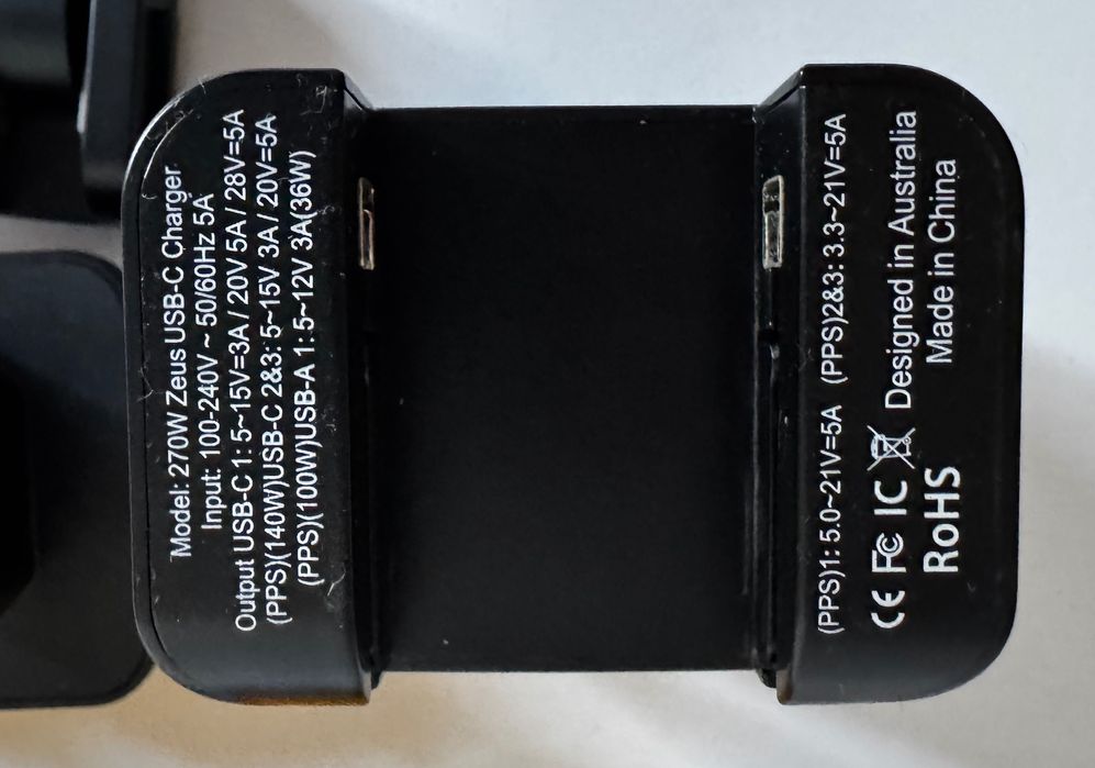 270W Zeus USB-C GaN Charger Super szybka ładowarka iPhone iPad Macbook