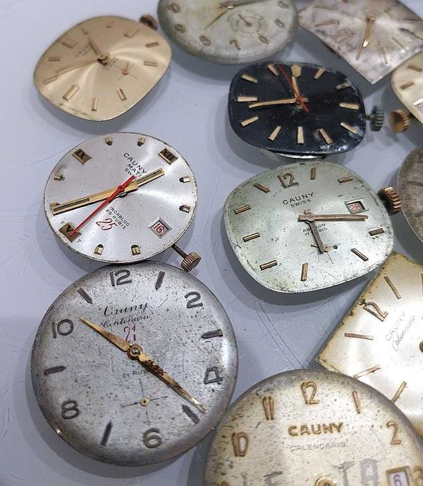 Cauny Vintage Lote com 20 movimentos relógios de Homem