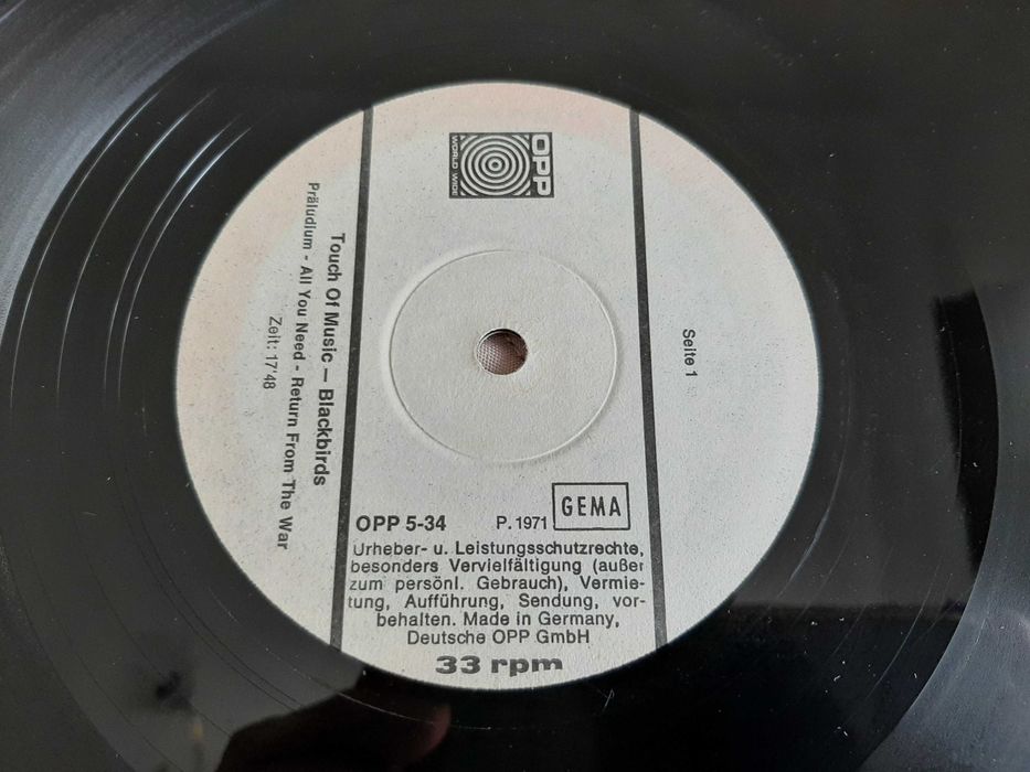 BlackBirds -Touch of Music - Germany - Vinil LP