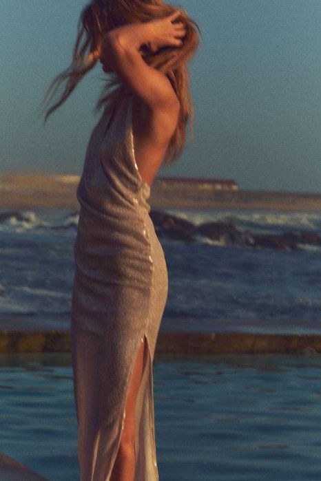 Нарядное вечернее платье zara S сукня