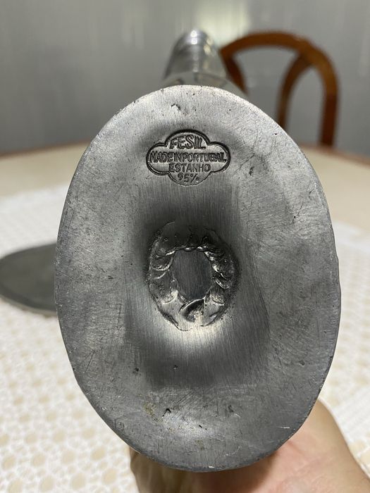 Molheira com prato em estanho 95 % – FESIL – Made in Portugal – NOVA