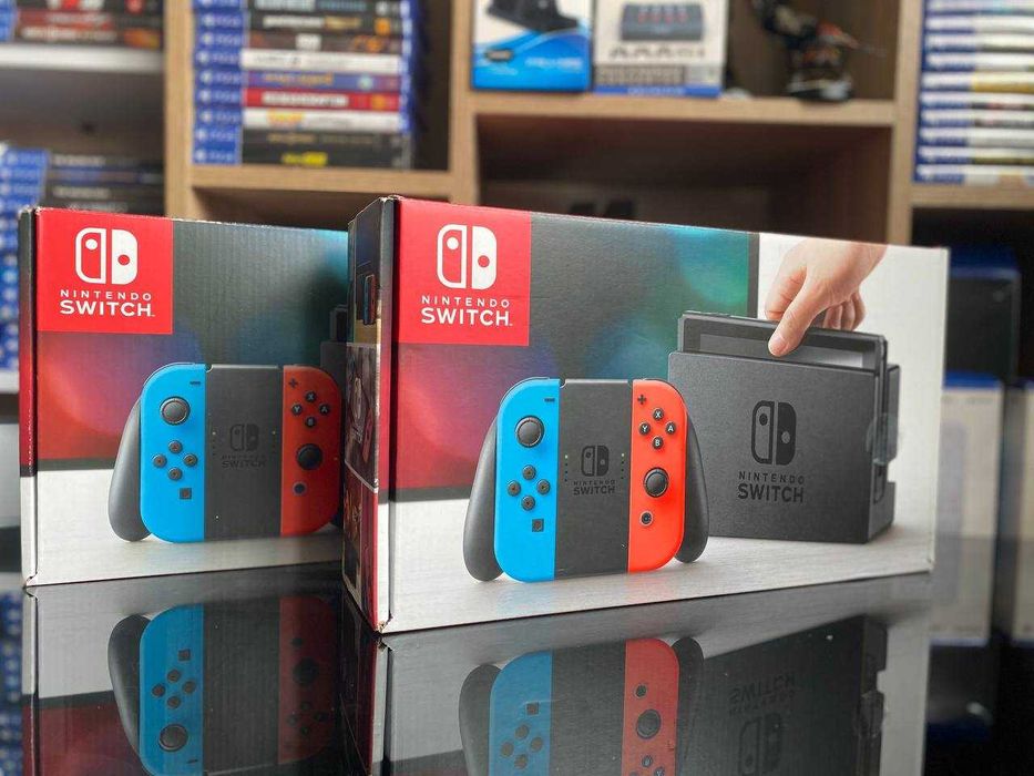 Nintendi switch 128 ГБ + 10 ігор, повний набір, гарантія,обмін,магазин