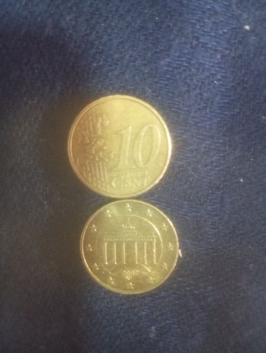 Moedas de 10 cêntimos raras