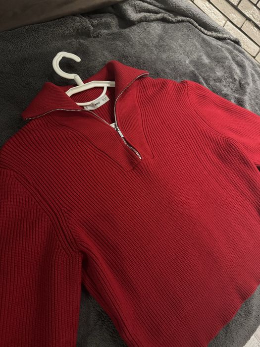 Джемпер Mango / светр / гольф / червоний