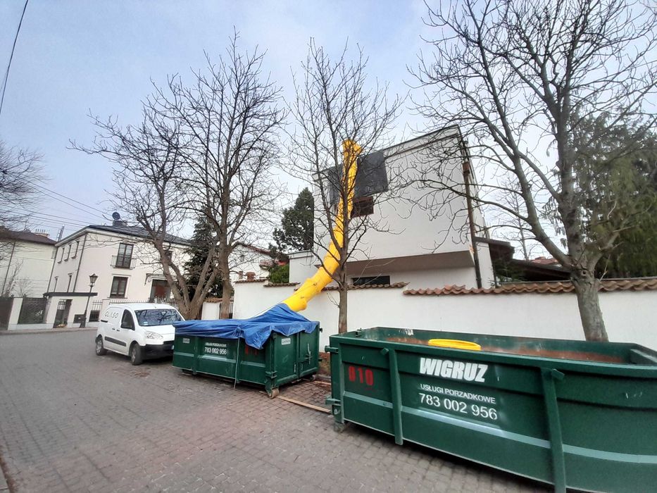 wywóz gruzu i odpadów budowlanych na Pradze