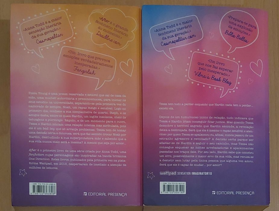 AFTER livro 1 e 2  PACk 15 euros