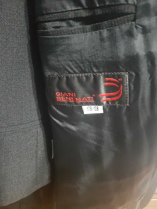 Garnitur męski 3-częściowy zadbany Giani Benenati 176/108
