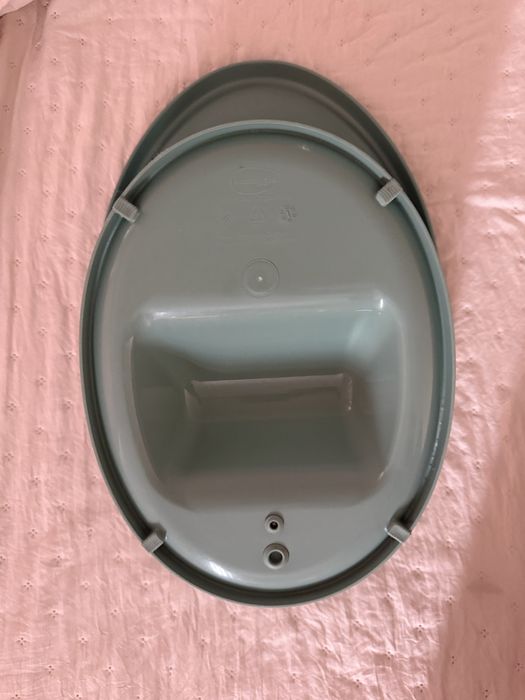 Banheira Shnuggle Verde-Água – Muito Bom Estado