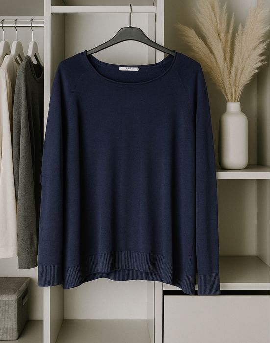 Sweterek sweter granatowy milutki Tu woman M