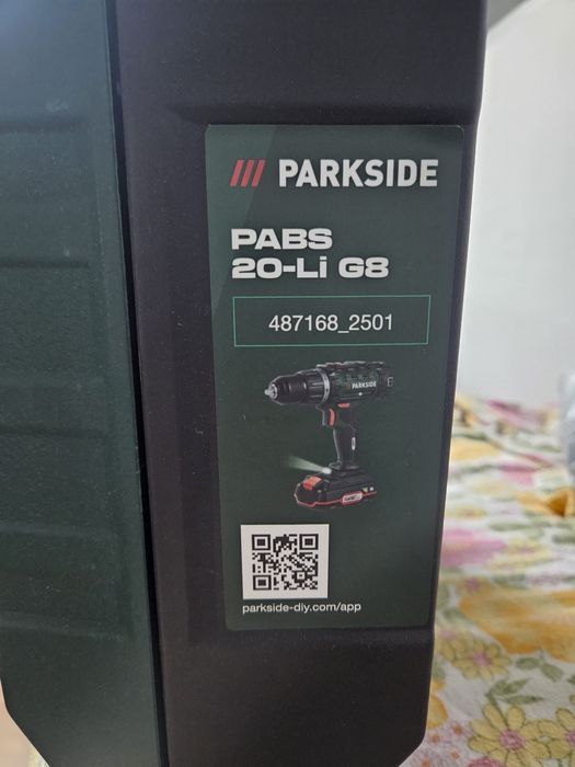 Berbequim/Aparafusadora Parkside 20V PABS 20-Li G8 + Bateria + Carregador + Mala