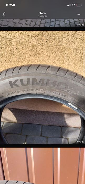 Opony letnie Kumho 18, 3000 przebieg