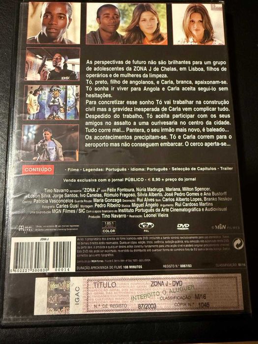 DVD do filme Zona J