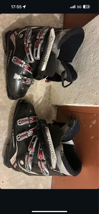 Conjunto de skis atomic+botas tamanho29