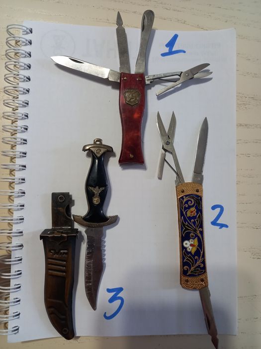 Перочинный довоенный нож BOKER 182. VEB SESTA. Ворсма