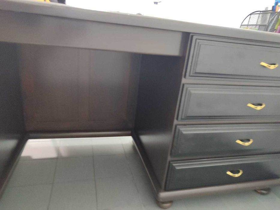 Mesa secretária + mesa auxiliar para impressora