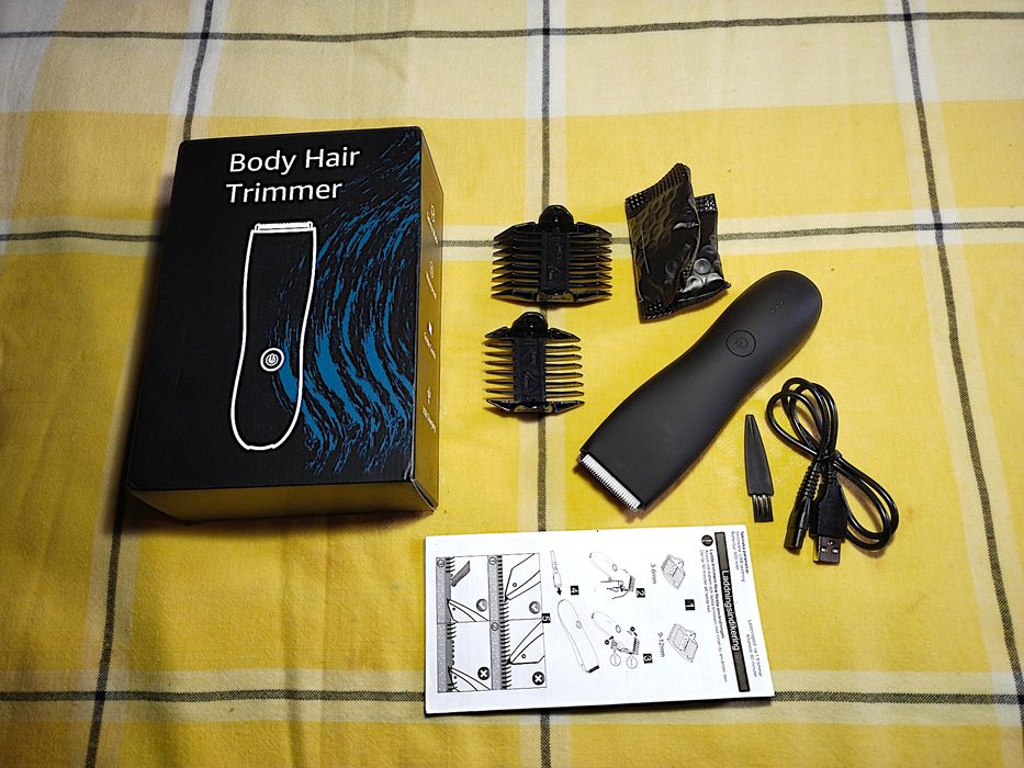 Мужской триммер для тела и зоны бикини (IPX7, керамическое лезвие)