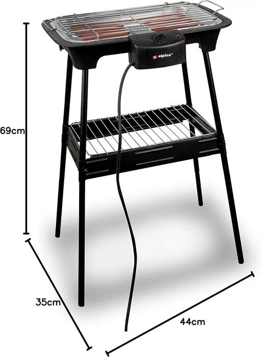 Alpina Grill Elektryczny 2000W 2 w 1