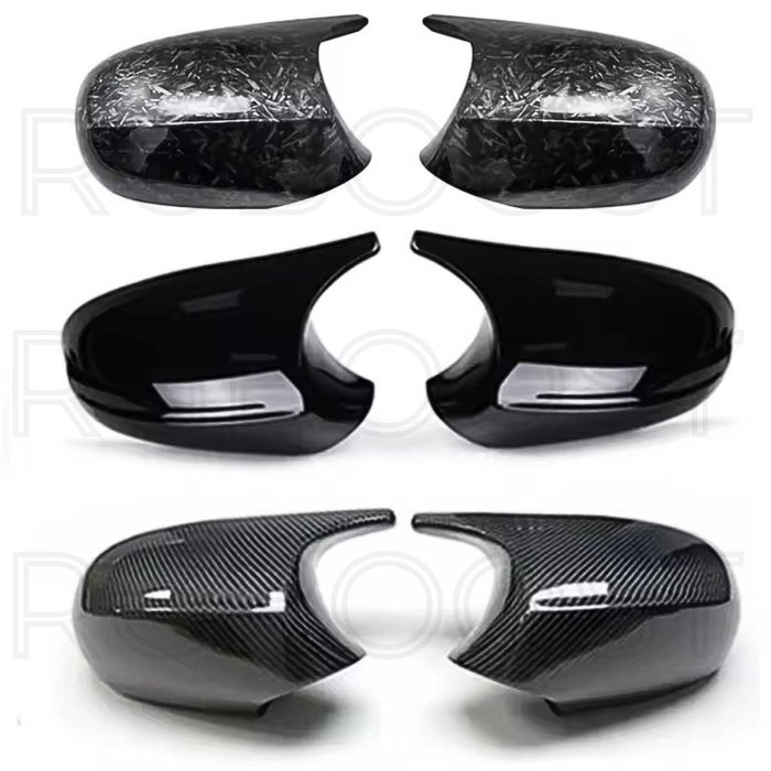 Накладки зеркал BMW E/F/G Серия М стиль Черный глянец/Карбон/Кованный