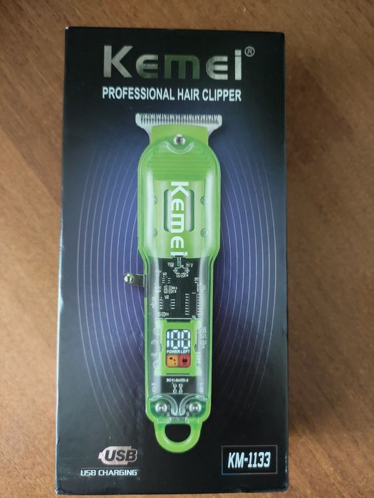 Машинка тример для волосся і бороди Kemei KM-1133 стрижка безкоштовно