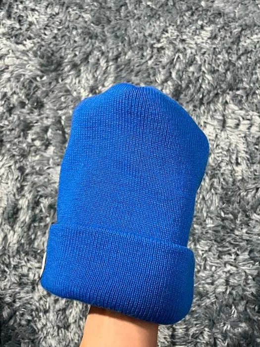 Kangol Niebieska Gruba Czapka