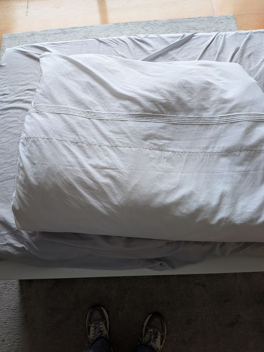 Edredão branco quente com 2 jogos de lençóis capa