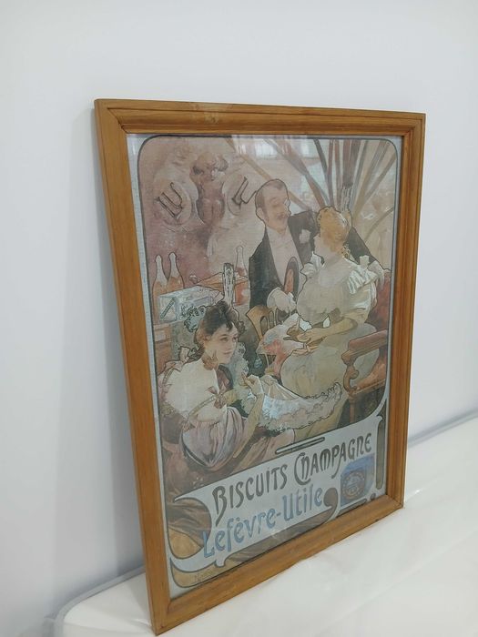 Quadro publicidade biscuits champagne en puzzle