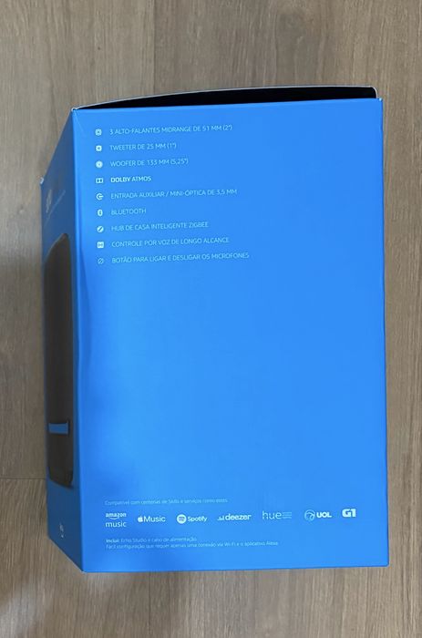 Amazon Echo Studio (Alexa) – Som Dolby Atmos de alta qualidade