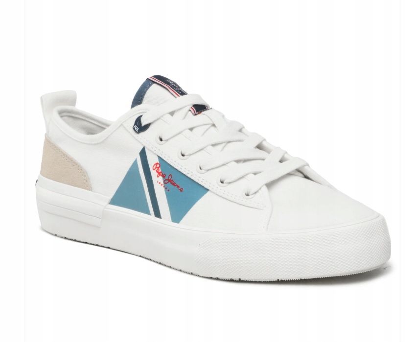 Pepe jeans allen flag trampki męskie białe 43 awe