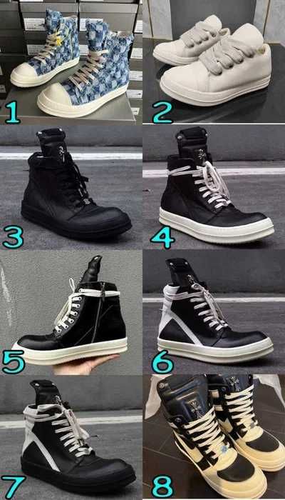 КРАЩА ЯКІСТЬ‼️ Кросівки Rick Owens Geobasket, Chrome Hearts, Pony Hair
