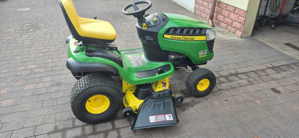 kosiarka traktorek john deere d140 22km szerokość cięcia 122cm stan bardzo dobry po serwisie