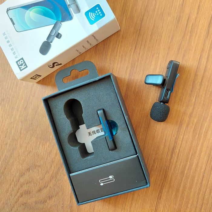 Безпровідний PRO мікрофон петлічка YLW EJ001 TypeC для трансляцій (микрофон петличка)