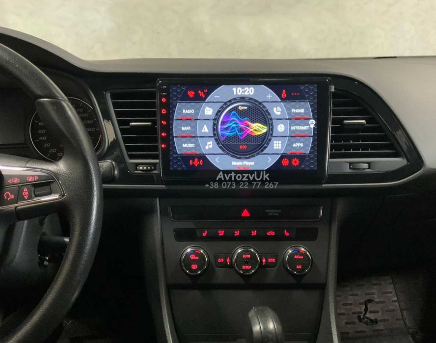 Магнитола LEON Seat ATECA GPS Сеат Леон Атека 2 din CarPlay Android 15