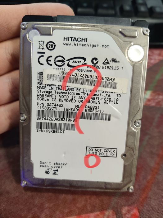 Продам HDD 3.5 для ноутбуків