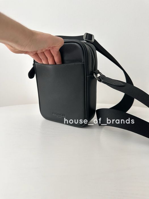 Чоловіча сумочка COACH Turnlock Crossbody Bag мужская сумка кожаная