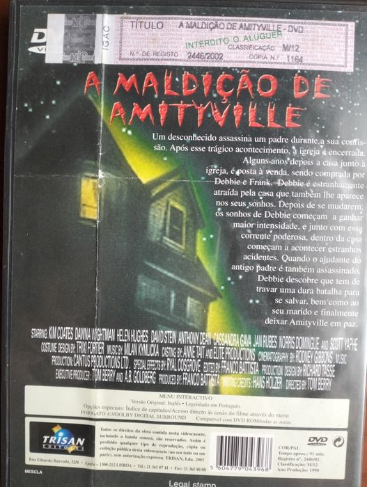 DVD A Maldição de Amityville