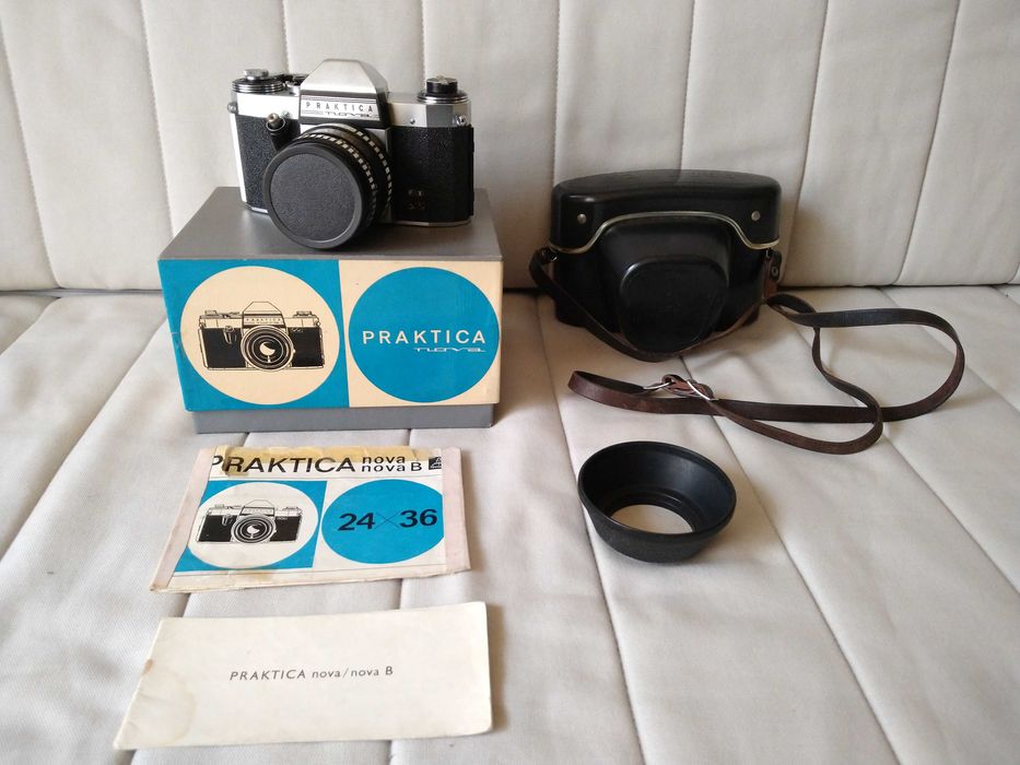 Aparat Praktica Nova 1967 Oreston 1.8/50 Elektronika W5-21 + akcesoria