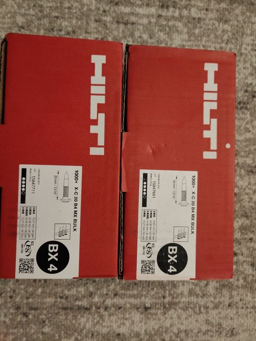 Gwoździe Hilti  X-C 20 V4    1000szt.