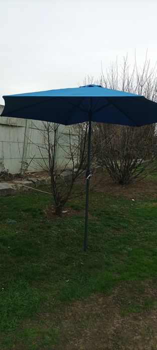 Parasol 3m  granatowy Havana z korbką.