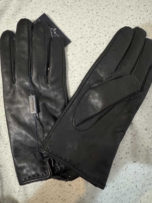 Rękawiczki Skórzane Czarne #WITTCHEN#