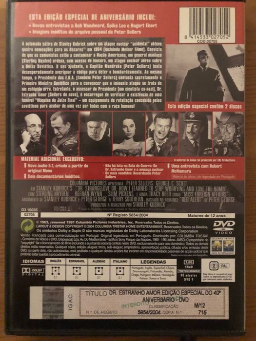 Dr. Estranho Amor de Kubrick!