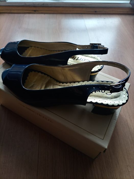 Buty damskie granatowe