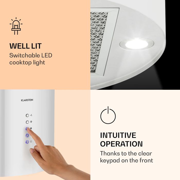 Okap przyścienny Klarstein model Barella