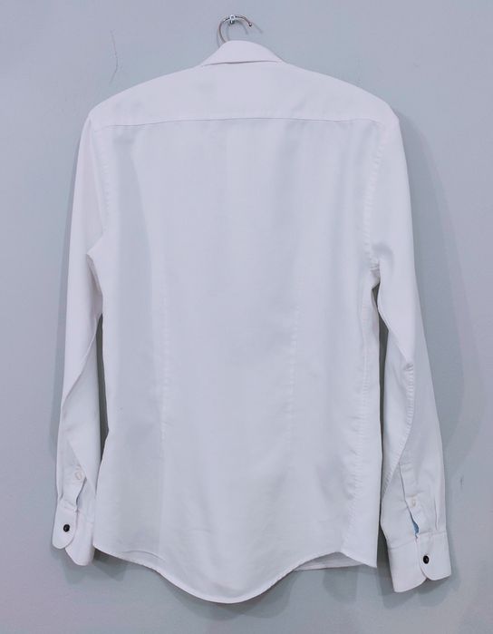Biała koszula z grubszego materiału Zara M