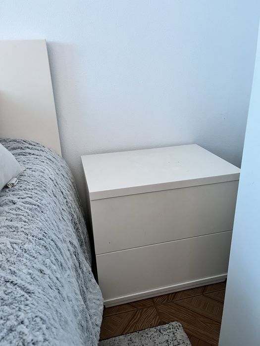 Quarto de casal lacado branco