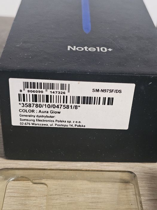 Samsung galaxy note 10 plus + SM-N975F/DS